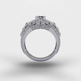 Edwardian Style Fashion Ring - Silver