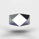 Diamond Shape Vintage Ring - Silver