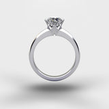 Solitaire Engagement Ring - Silver