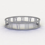Roman Number Silver Bangle