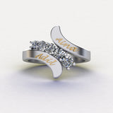 StellarSpiral Eternity Name Ring (Embossed) - Lahoriyaan