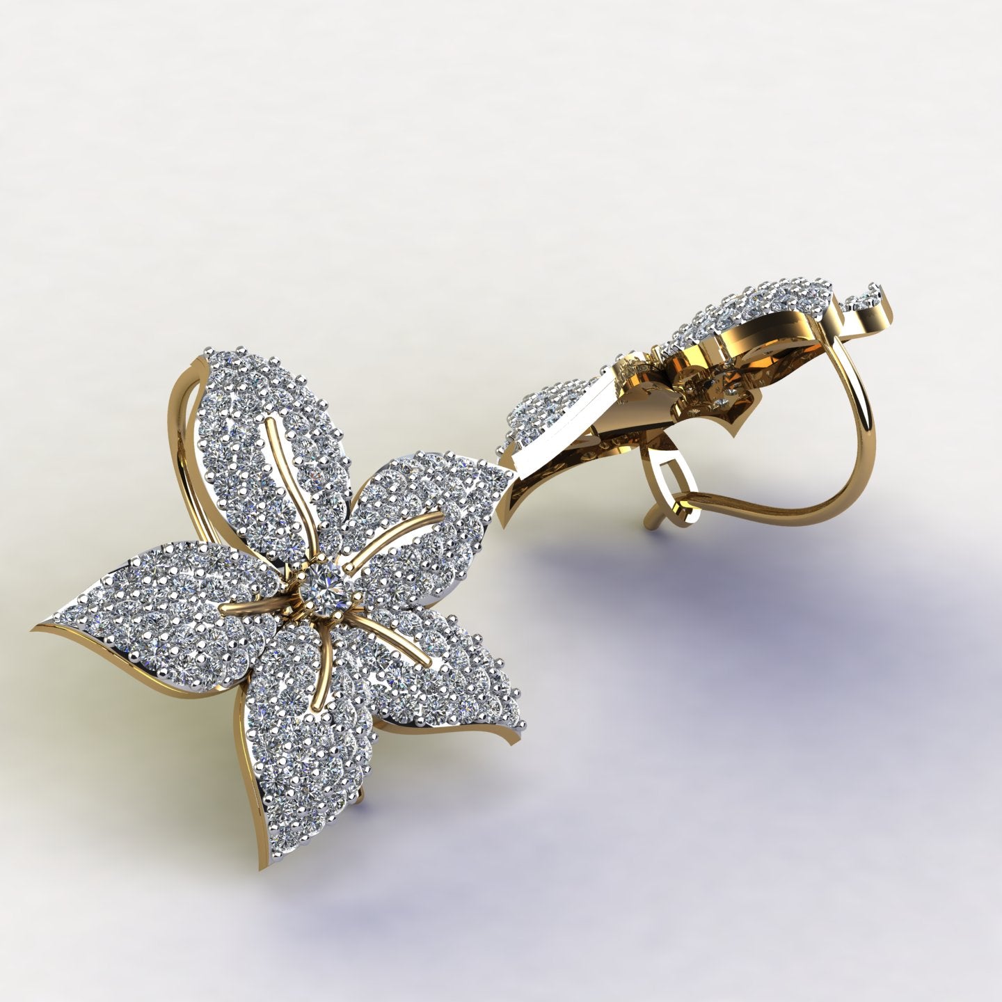 White Clematis Earring - Lahoriyaan