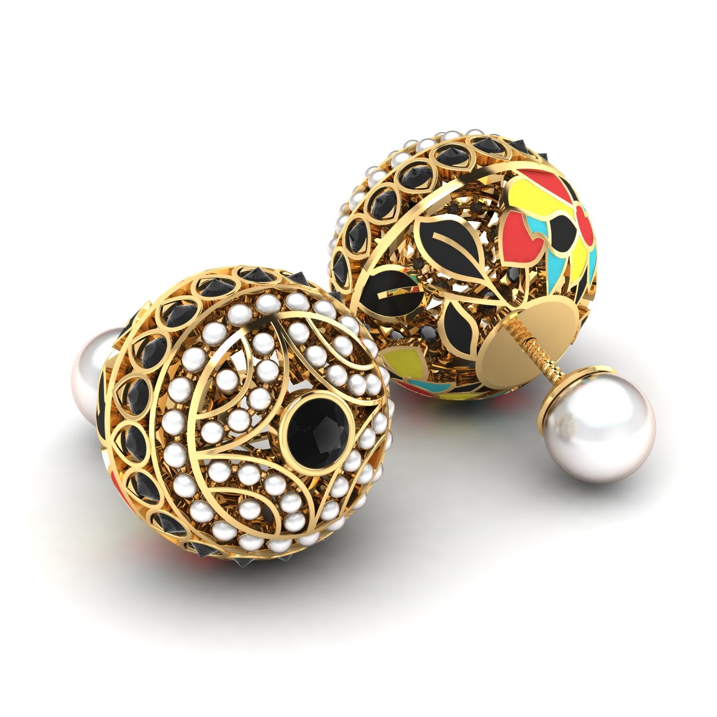 Rangoli Opulence Earrings - Lahoriyaan