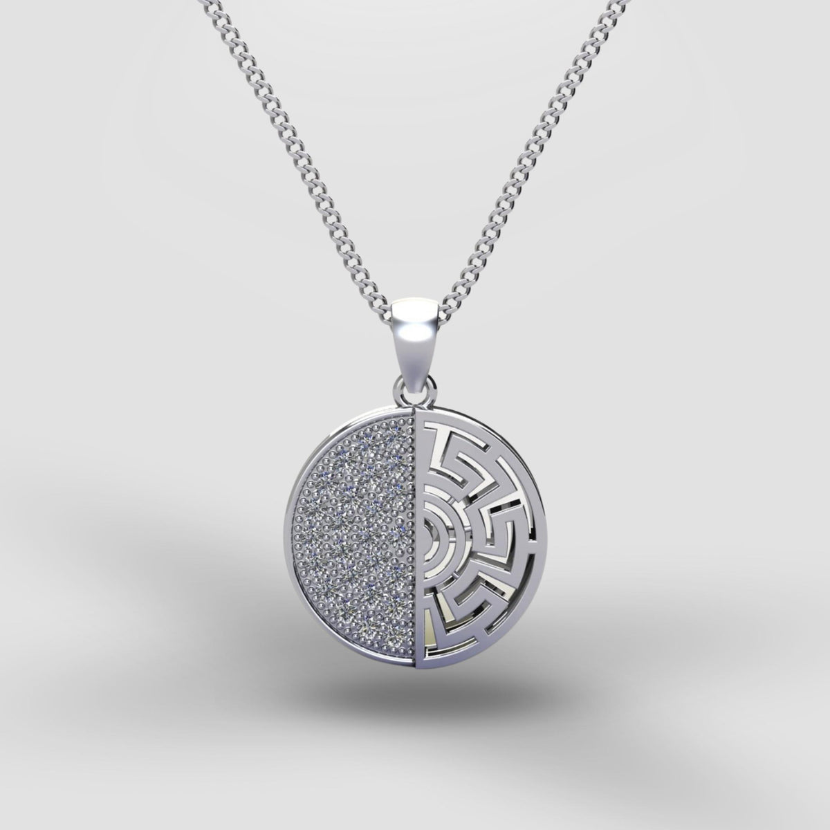 Versache Moon - Silver (With chain)