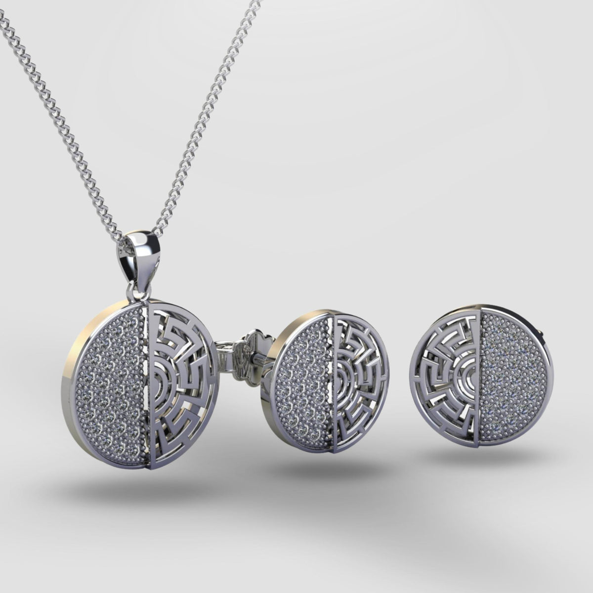 Elegant 925 Diamond Style locket