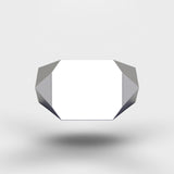 Sparkling Square Shape Ring - Silver