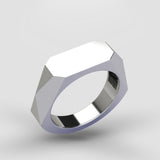 Geometrical Majestic Ring - Silver