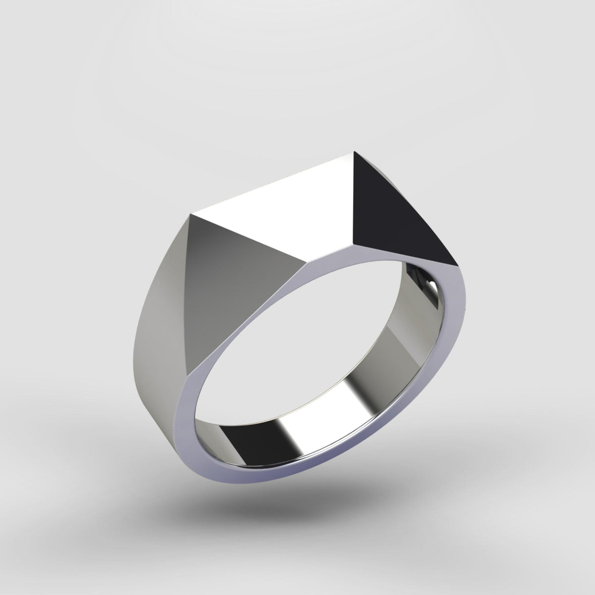 Glamorous Geometrical Ring - Silver