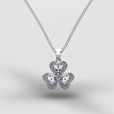 Buttercup Flower Design - Silver (With chain)