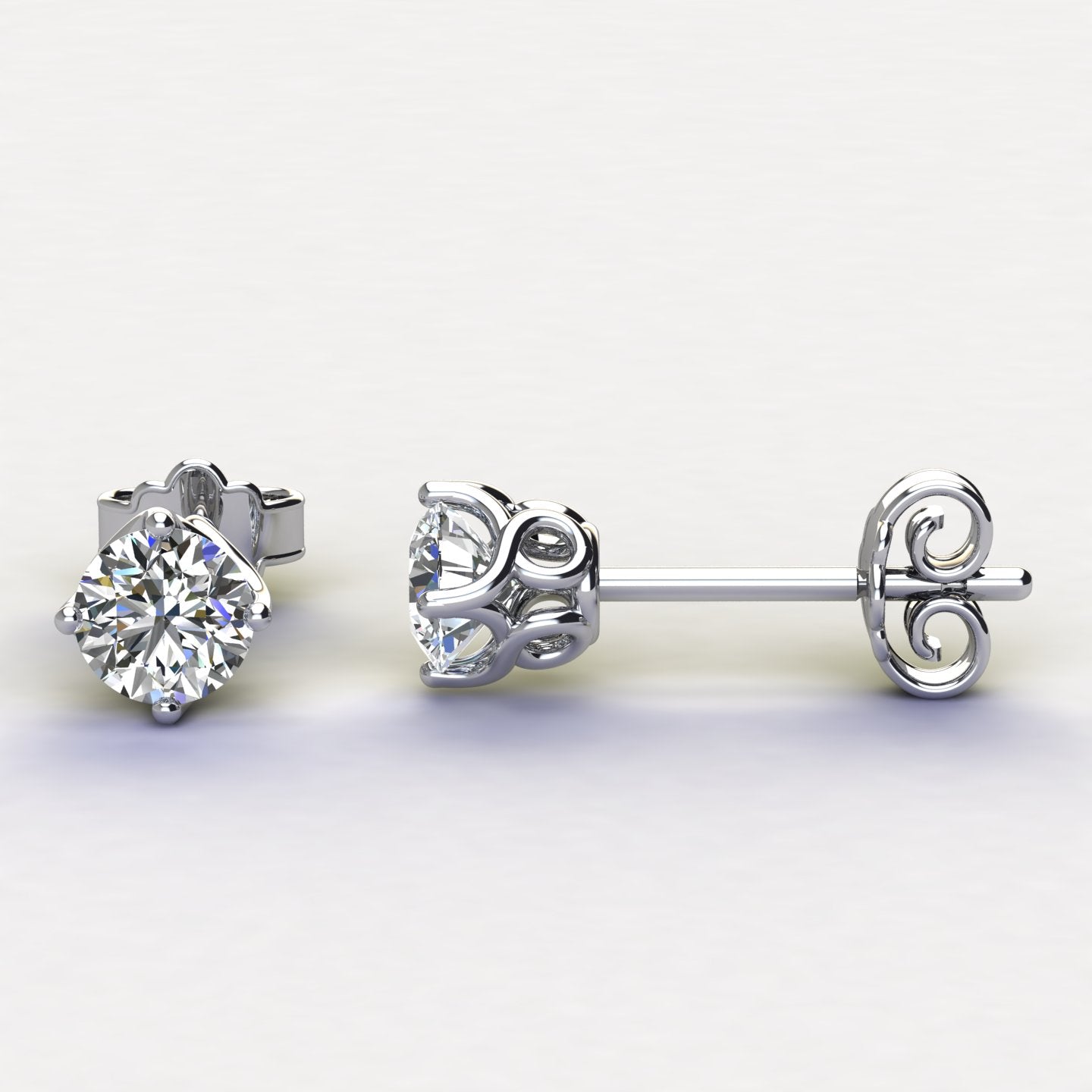 Bridge accent Solitaire Stud