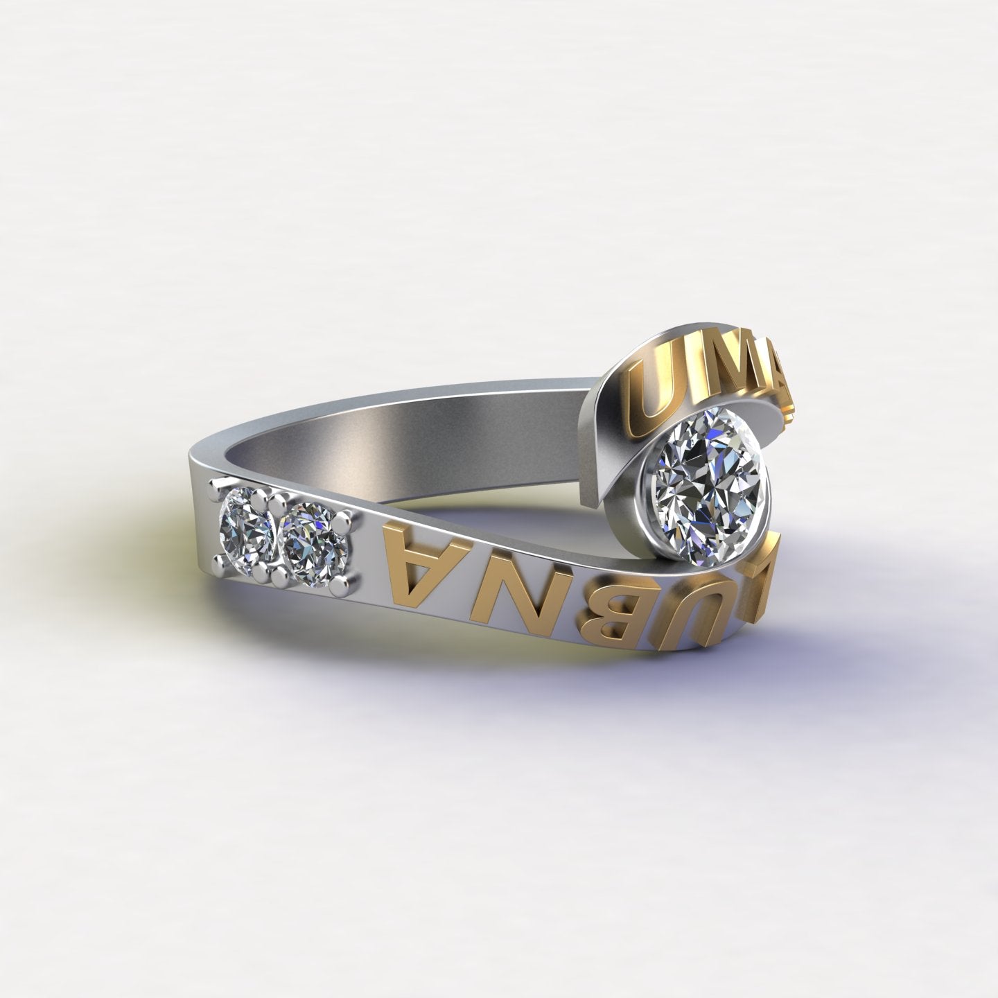 SilkenSpiral Sparkle Name Ring-2 - Lahoriyaan