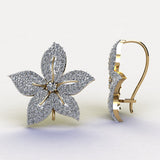 White Clematis Earring